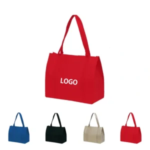 Multicolor custom retail shopping bags with logo – eco-friendly non-woven tote bags for stores and events