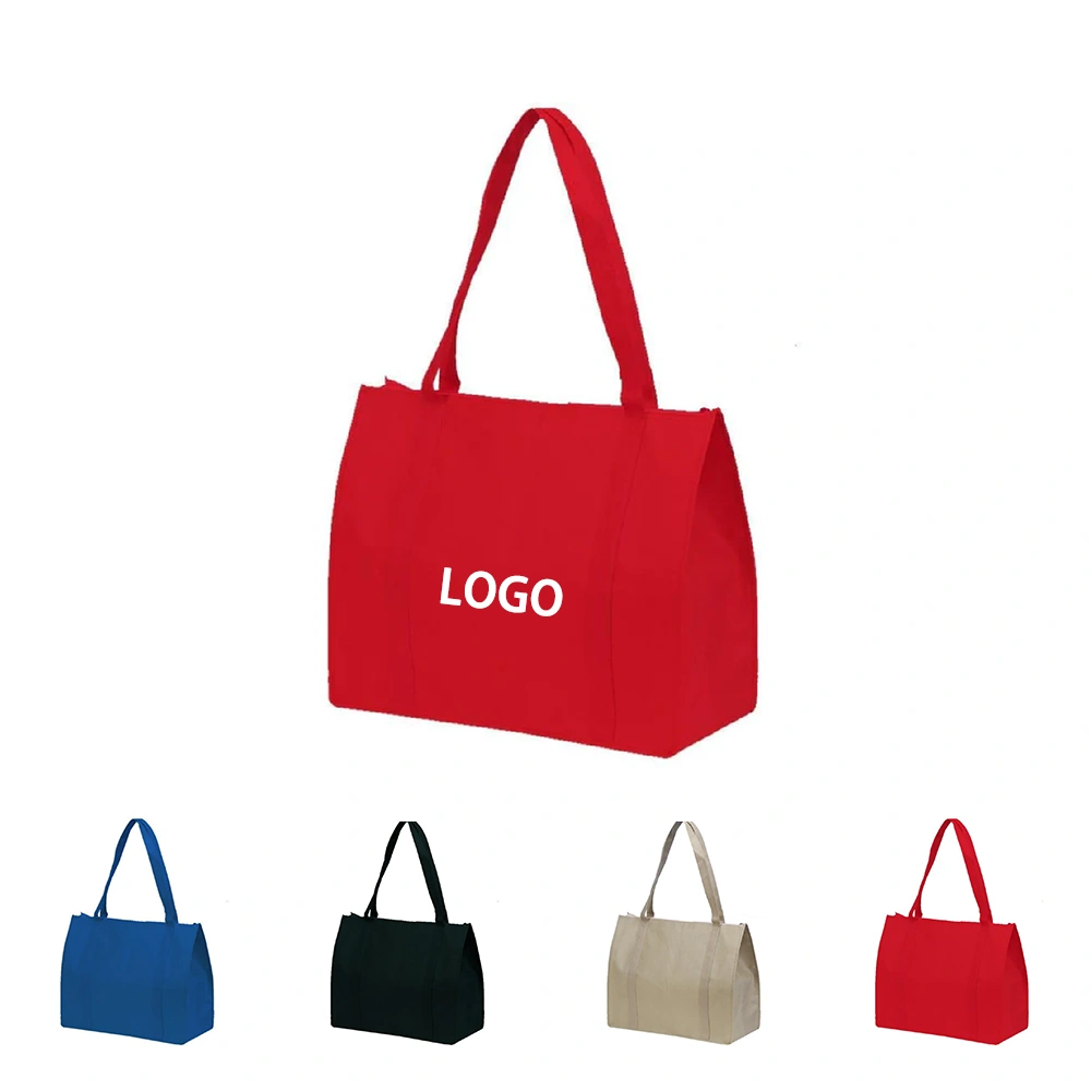 Multicolor custom retail shopping bags with logo – eco-friendly non-woven tote bags for stores and events