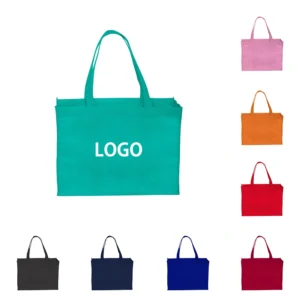 Multi-color custom tote bags made from non-woven fabric