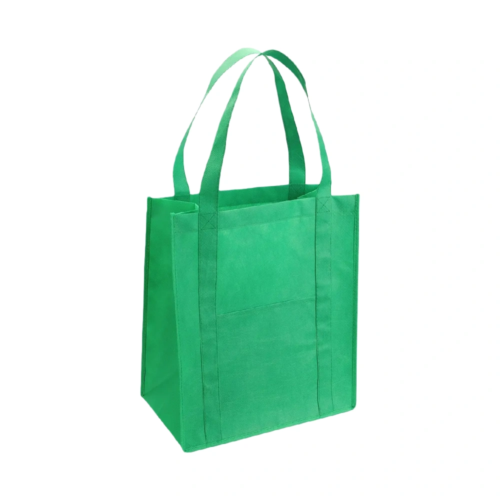 Green RPET Non-Woven Shopping Tote with Long Handles | Eco-Friendly Reusable Wholesale Shopping Tote