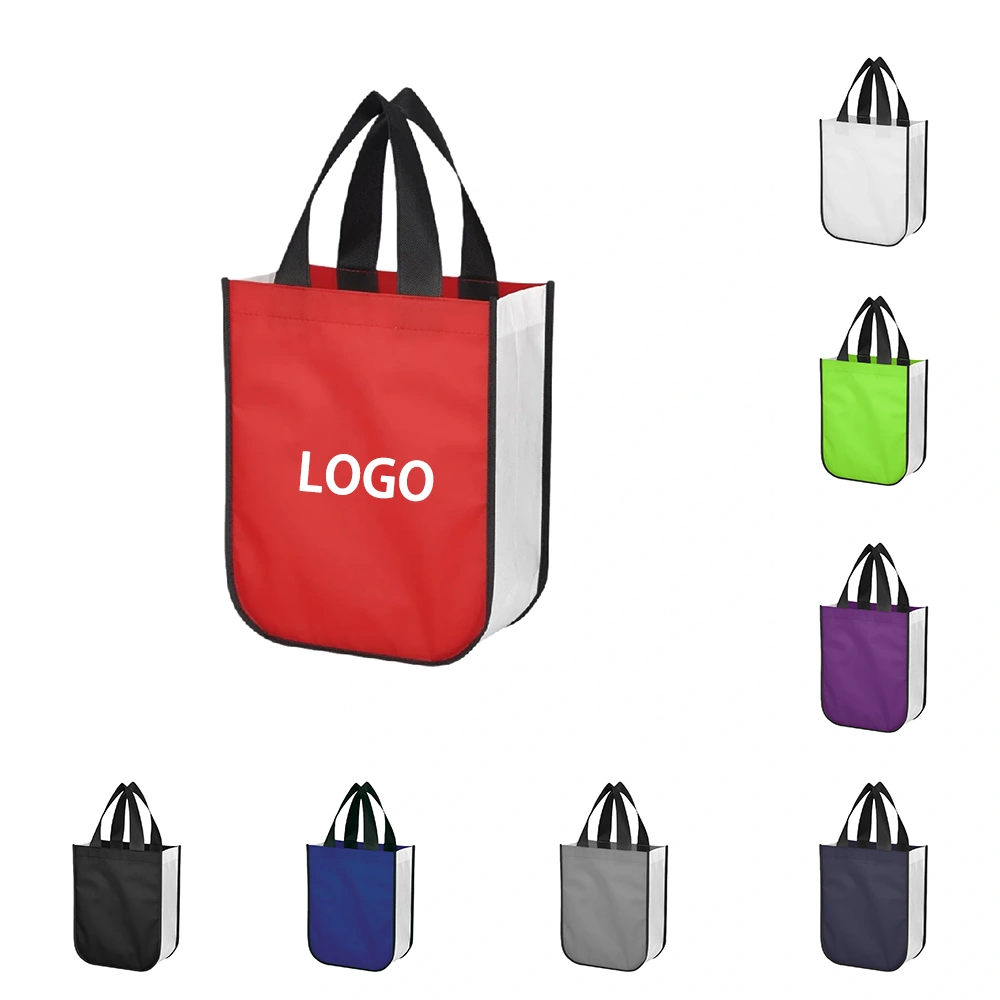 Multi-color custom tote bags with logo for promotional use