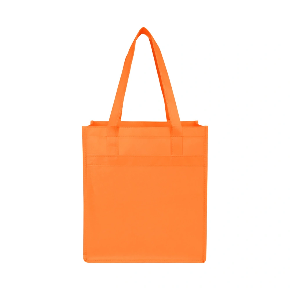 Orange RPET Non-Woven Shopping Tote Bag