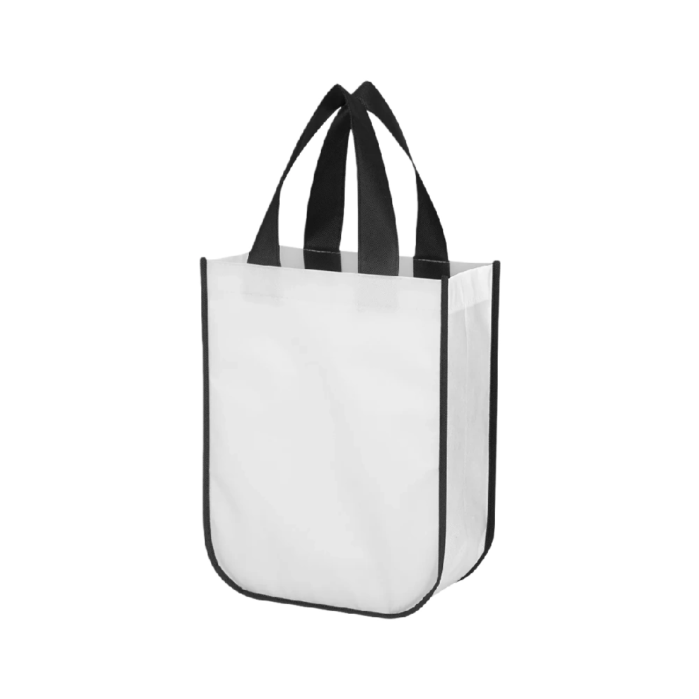 White custom tote bag with logo