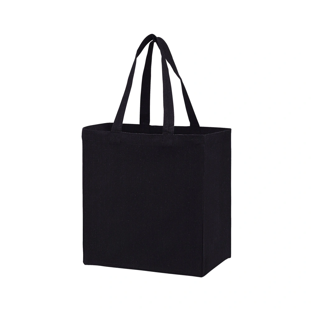 Black canvas tote bag from professional canvas tote bag manufacturers
