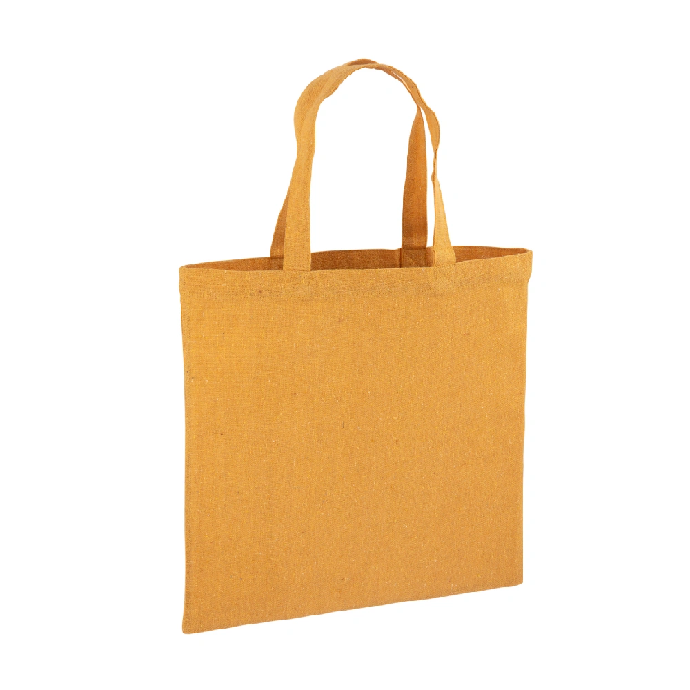 Yellow custom canvas bag bulk for personalized logo printing