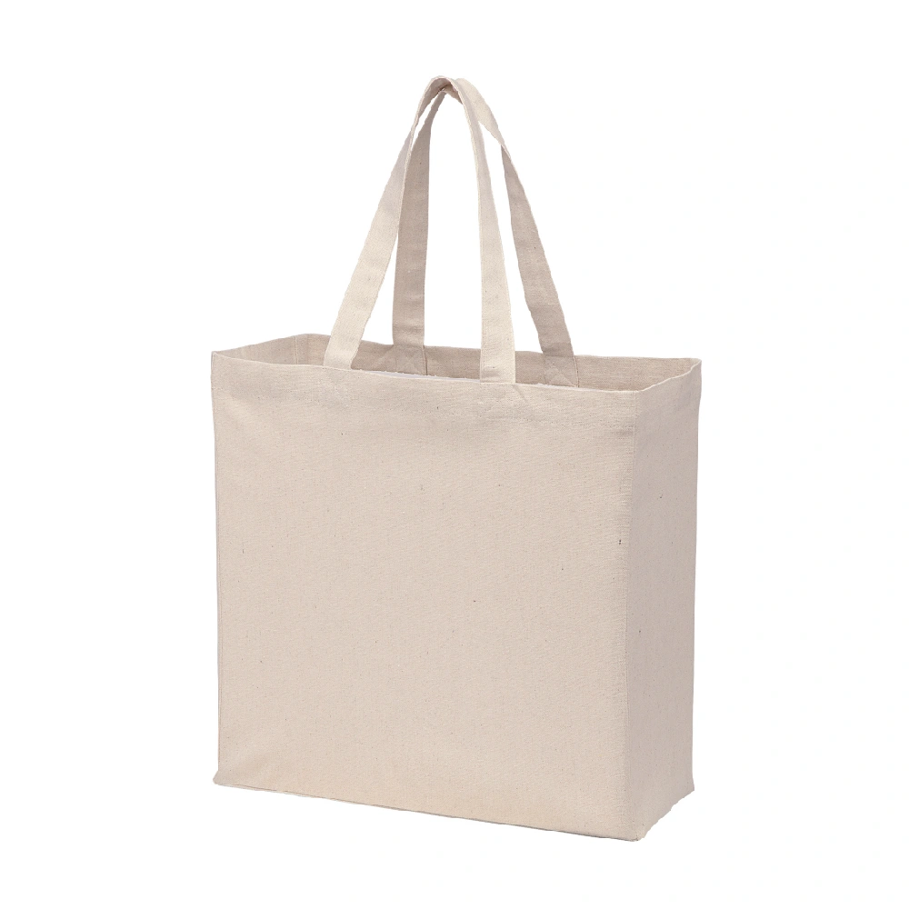 Natural cotton canvas bag with logo for eco-friendly branding